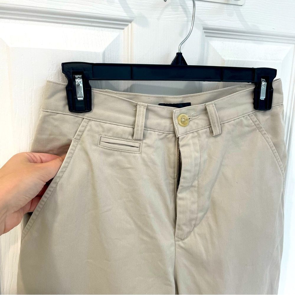 Banana Republic 100% Cotton Khaki Pants Women’s Size 6 Long Length - Picture 9 of 9